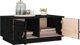 vidaXL vidaXL Stolik kawowy, czarny, 80x50x35 cm, lite drewno sosnowe