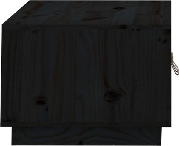 vidaXL vidaXL Stolik kawowy, czarny, 80x50x35 cm, lite drewno sosnowe