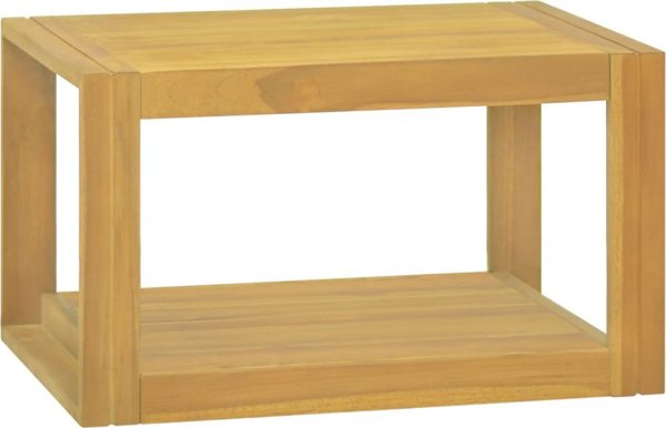 vidaXL Ράφι μπάνιου, 60x45x35 cm, από μασίφ ξύλο τεκ