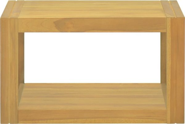 vidaXL Ράφι μπάνιου, 60x45x35 cm, από μασίφ ξύλο τεκ