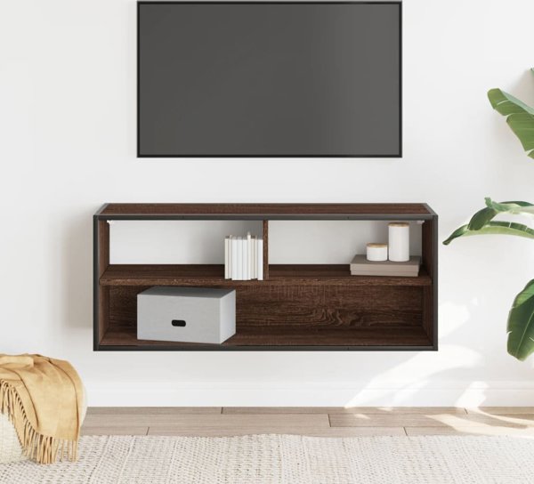 vidaXL Έπιπλο τηλεόρασης σε καφέ ντεκόρ δρυός, 100x31x39,5 εκ.