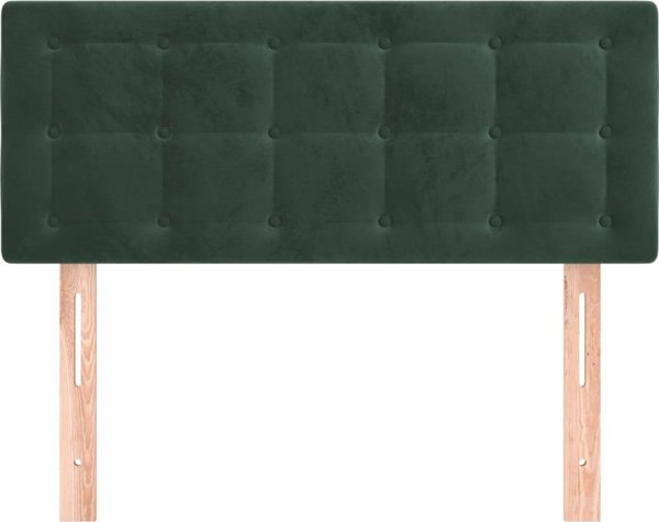 vidaXL Κεφαλάρι κρεβατιού 80x5x78/88 εκ., πράσινο βελούδο