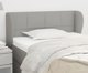 vidaXL Ζαγκλοβέκ uszak, ανοιχτό γκρι, 93x23x78/88 εκ., ύφασμα