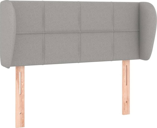 vidaXL Ζαγκλοβέκ uszak, ανοιχτό γκρι, 93x23x78/88 εκ., ύφασμα