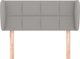 vidaXL Ζαγκλοβέκ uszak, ανοιχτό γκρι, 93x23x78/88 εκ., ύφασμα
