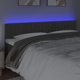 vidaXL Υποστρώμα Κρεβατιού με LED, Σκούρο Γκρι, 180x5x78/88 εκ., Βελούδο