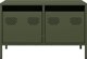 vidaXL Szafka RTV, oliwkowa, 68x39x43,5 cm, stal walcowana na zimno