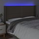 vidaXL Αντιστρέψιμη Τελάρα Κρεβατιού με Φωτισμό LED, Ταουπέ 203x16x118/128 εκ.