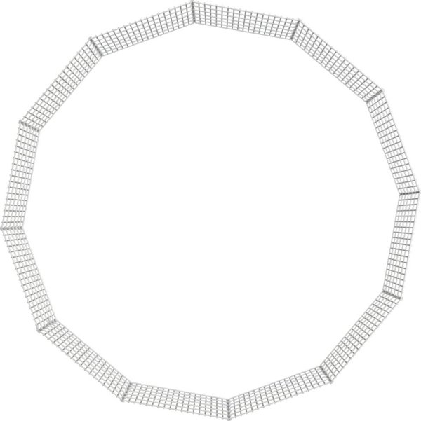 vidaXL Κλουβί για κουνέλι 12 πάνελ, 54x60 cm, γαλβανισμένο σίδερο