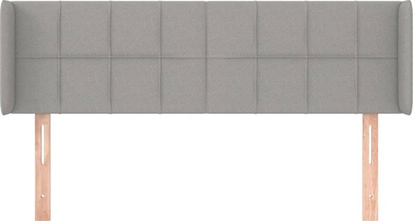 vidaXL Ζαγκλωτχ Uszak, ανοιχτό γκρι, 147x16x78/88 cm, ύφασμα