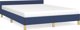 vidaXL Κρεβάτι-βάση με κεφαλάρι μπλε 140x200 cm, επενδυμένο με ύφασμα