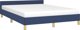 vidaXL Κρεβάτι-βάση με κεφαλάρι μπλε 140x200 cm, επενδυμένο με ύφασμα