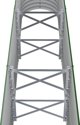 vidaXL vidaXL Donica ogrodowa, malowana proszkowo stal, 152x40x68 cm, zielona