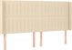 vidaXL Κρεβάτι κοντινεντάλ με στρώμα, κρεμ, 160x200 cm, ύφασμα