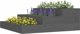 vidaXL Donica, szara, 78x78x27 cm, lite drewno sosnowe
