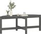 vidaXL vidaXL Stolik kawowy, szary, 118x63x45 cm, lite drewno sosnowe