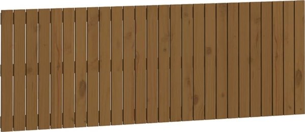vidaXL κεφαλάρι κρεβατιού, μέλι καφέ, 166x3x60 cm, μασίφ πεύκο
