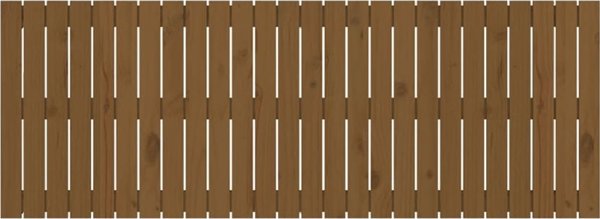 vidaXL κεφαλάρι κρεβατιού, μέλι καφέ, 166x3x60 cm, μασίφ πεύκο