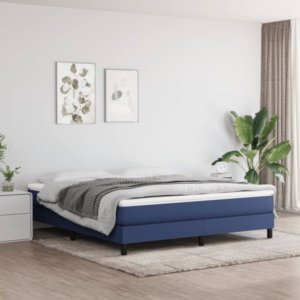 vidaXL vidaXL Materac kieszeniowy, niebieski, 160x200x20 cm, tkanina