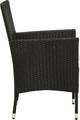 vidaXL vidaXL 7-cz. zestaw mebli ogrodowych z poduszkami, rattan PE, czarny