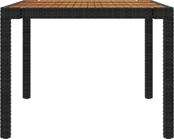 vidaXL vidaXL 7-cz. zestaw mebli ogrodowych z poduszkami, rattan PE, czarny