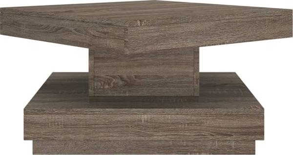 vidaXL vidaXL Stolik kawowy, szary, 60x60x35 cm, MDF