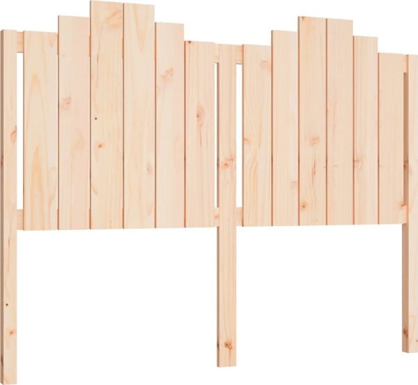 vidaXL Προσκεφάλι κρεβατιού, 141x4x110 cm, συμπαγές ξύλο πεύκου