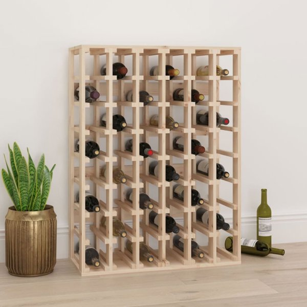 vidaXL vidaXL Stojak na wino, 70x33x94 cm, lite drewno sosnowe