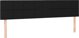 vidaXL Κεφαλάρι για κρεβάτι με LED, μαύρο, 160x5x78/88 cm, ύφασμα