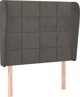 vidaXL κεφαλάρι uszak σε σκούρο γκρι 103x23x118/128 cm από βελούδο