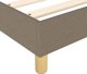vidaXL Κρεβάτι continental με στρώμα, taupe, ύφασμα, 80x200 εκ.