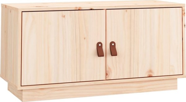 vidaXL Szafka pod TV, 80x34x40 cm, lite drewno sosnowe