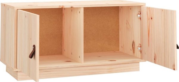 vidaXL Szafka pod TV, 80x34x40 cm, lite drewno sosnowe