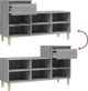 vidaXL Ντουλάπα παπουτσιών γκρι δρυς Σομόνα, 102x36x60 cm