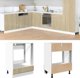 vidaXL Ντουλάπι Φούρνου Sonoma Δρυς 60x46x81,5 εκ. Πλακίδιο Ξύλου