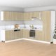 vidaXL Ντουλάπι Φούρνου Sonoma Δρυς 60x46x81,5 εκ. Πλακίδιο Ξύλου