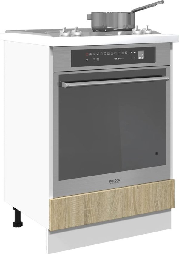 vidaXL Ντουλάπι Φούρνου Sonoma Δρυς 60x46x81,5 εκ. Πλακίδιο Ξύλου