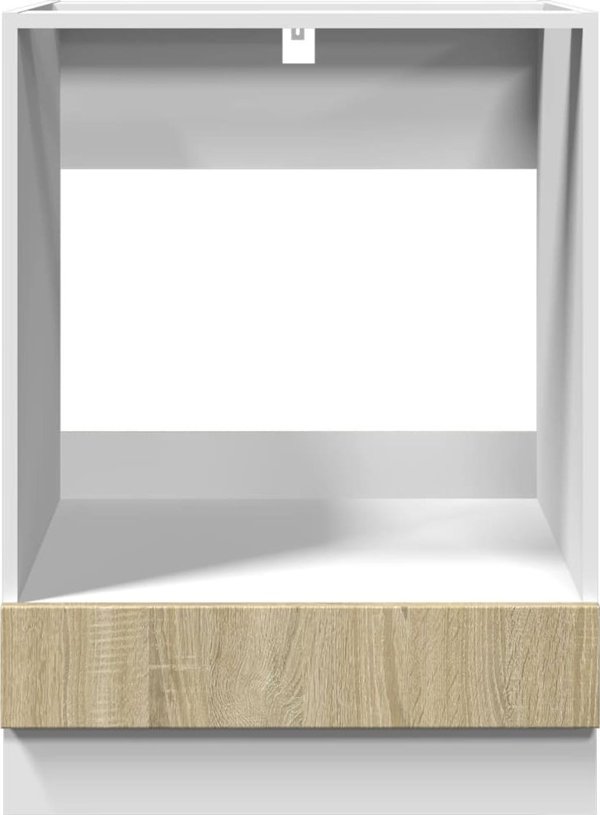 vidaXL Ντουλάπι Φούρνου Sonoma Δρυς 60x46x81,5 εκ. Πλακίδιο Ξύλου