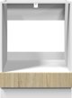vidaXL Ντουλάπι Φούρνου Sonoma Δρυς 60x46x81,5 εκ. Πλακίδιο Ξύλου