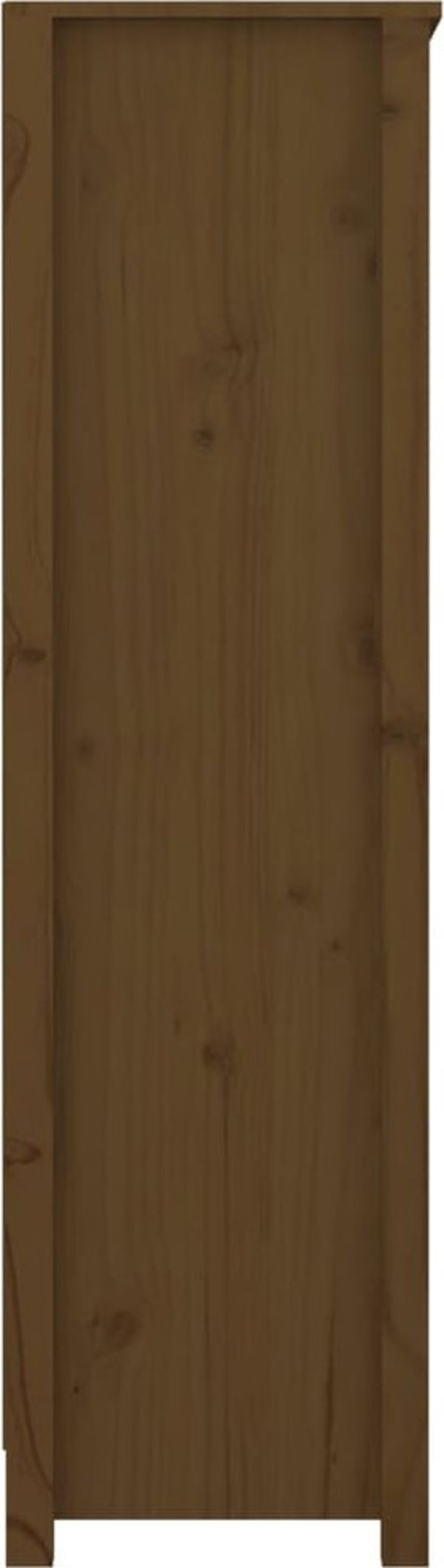 Βιβλιοθήκη vidaXL, μελί καφέ, 80x35x126 cm, ξύλο πεύκου