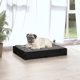 vidaXL vidaXL Legowisko dla psa, czarne, 61,5x49x9 cm, lite drewno sosnowe