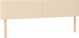 vidaXL Λευκό κρεβάτι kontynentalne με στρώμα, κρεμ, 180x200 cm, ύφασμα