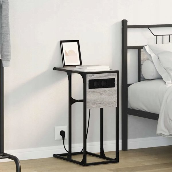 vidaXL Κομοδίνο σε Γκρι Χρώμα Sonoma, Διαστάσεις 41,5 x 26 x 60,5 εκ.