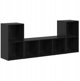 vidaXL Σετ ντουλαπιών RTV 3 τεμ. Μαύρο από ξυλοπροϊόντα
