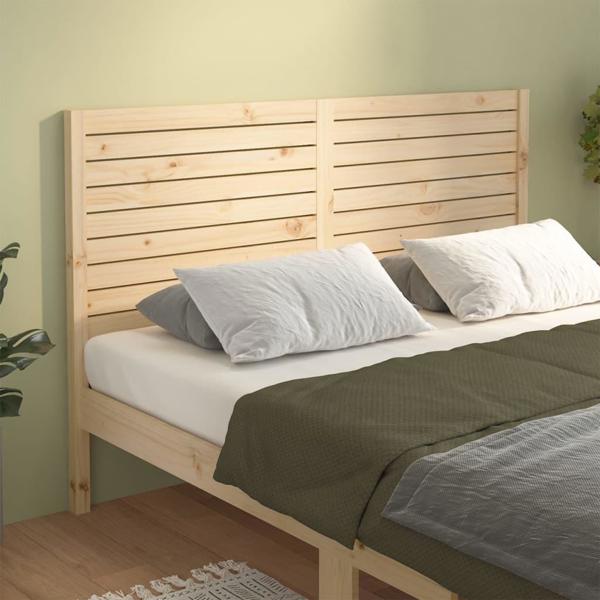 vidaXL Προσκέφαλο κρεβατιού, 146x4x100 εκ., μασίφ πεύκο