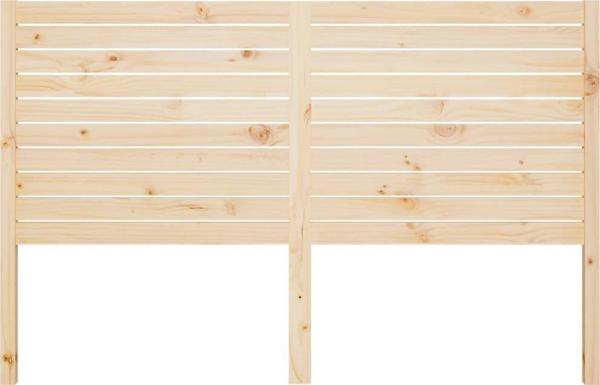 vidaXL Προσκέφαλο κρεβατιού, 146x4x100 εκ., μασίφ πεύκο
