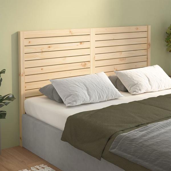 vidaXL Προσκέφαλο κρεβατιού, 146x4x100 εκ., μασίφ πεύκο