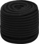 vidaXL vidaXL Linka robocza, czarna, 16 mm, 100 m, poliester