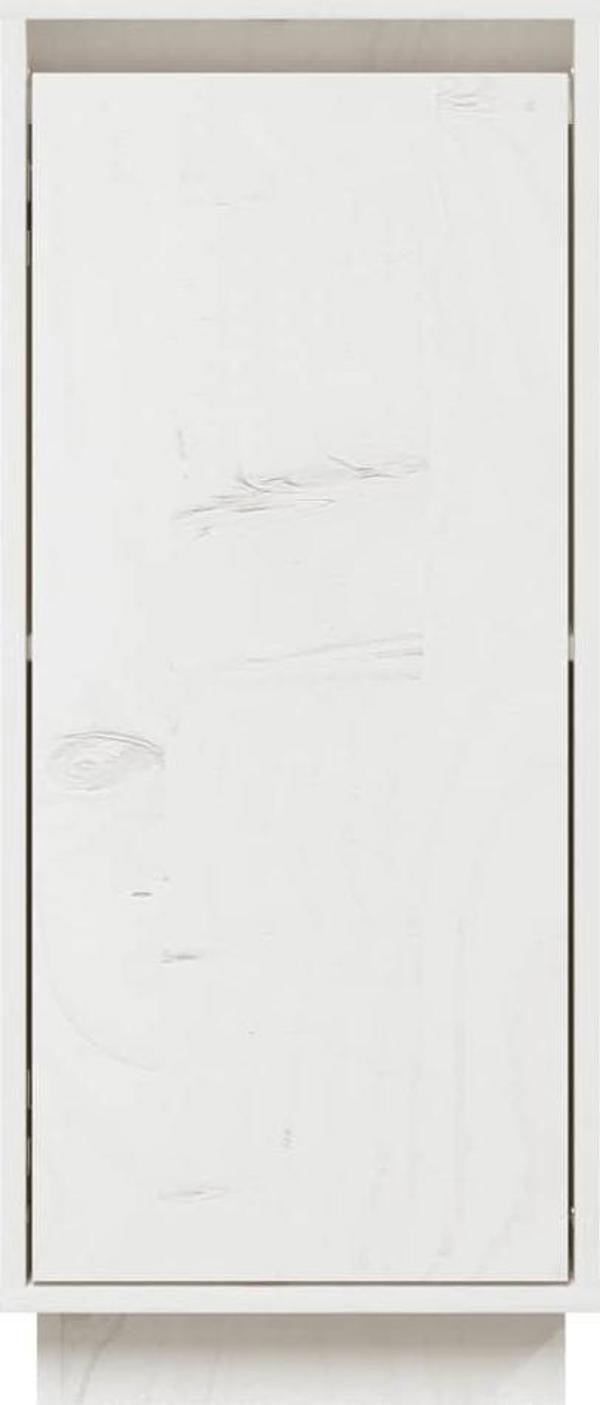 vidaXL Πλευρικά ντουλάπια, 2 τεμάχια, λευκά, 31,5x34x75 cm, πεύκο