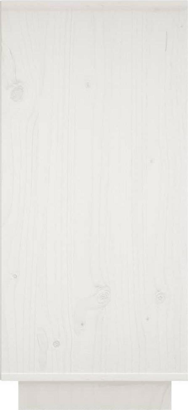 vidaXL Πλευρικά ντουλάπια, 2 τεμάχια, λευκά, 31,5x34x75 cm, πεύκο